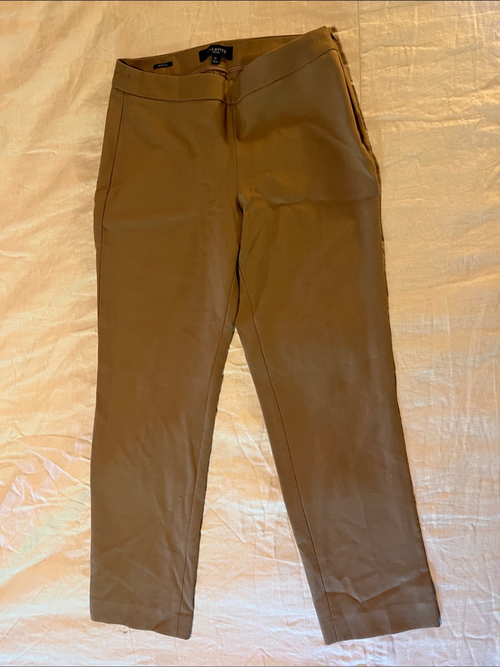 Talbots Nutmeg Heritage Tapered Trousers